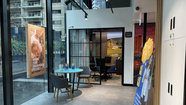 The interior of the new Bank of Queensland branch in Grenfell Street, Adelaide. Pic: PAULA THOMPSON