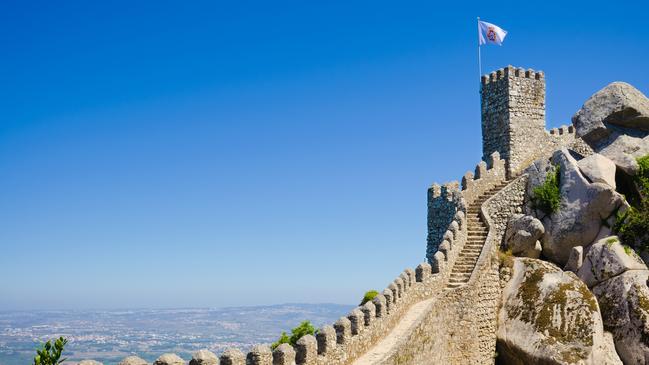 The Moorish castle in Sintra.