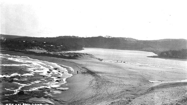 Narrabeen Lagoon before the Ocean St bridge was built. Picture State Library of NSW