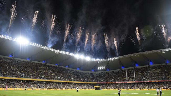 The first game at Queensland Country Bank Stadium brought huge crowds and great trade for Townsville pubs, but the future of the business scene has been left hanging amid coronavirus fears. (Photo by Ian Hitchcock/Getty Images)