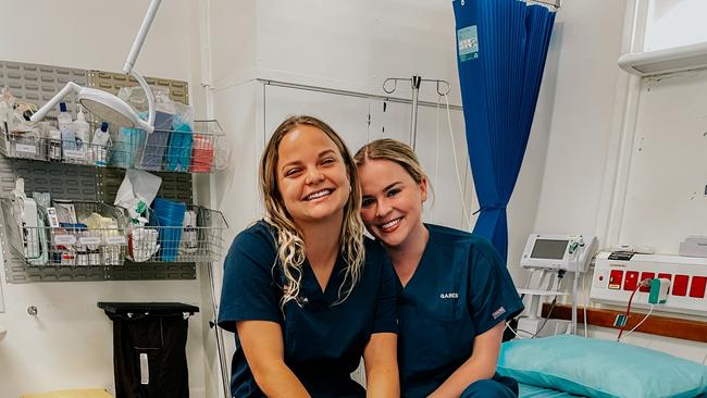Dr Keating (right) says she’s made so many different friends through her work at the North West Hospital and Health Service. Picture: Supplied