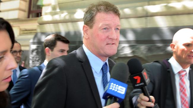 Ricky Nixon leaves the Victorian Supreme Court. Picture: AAP