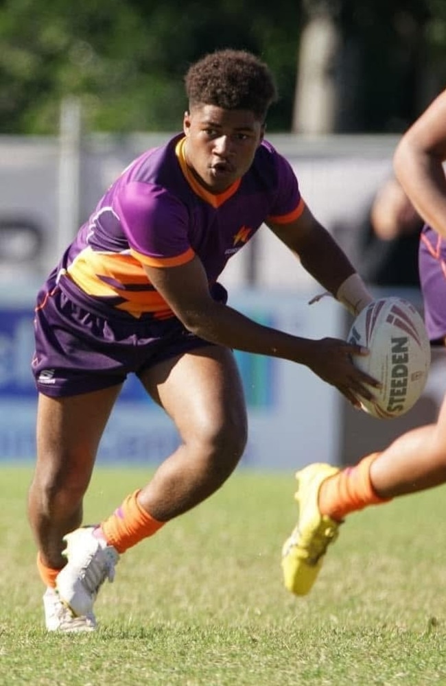 Rising rugby league talent Darius Birve.