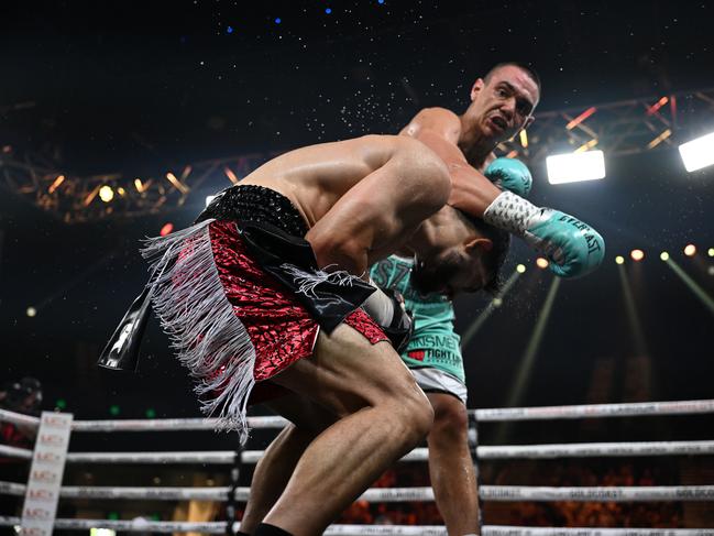 Tszyu lands a big shot. Digital image by Grant Trouville ©