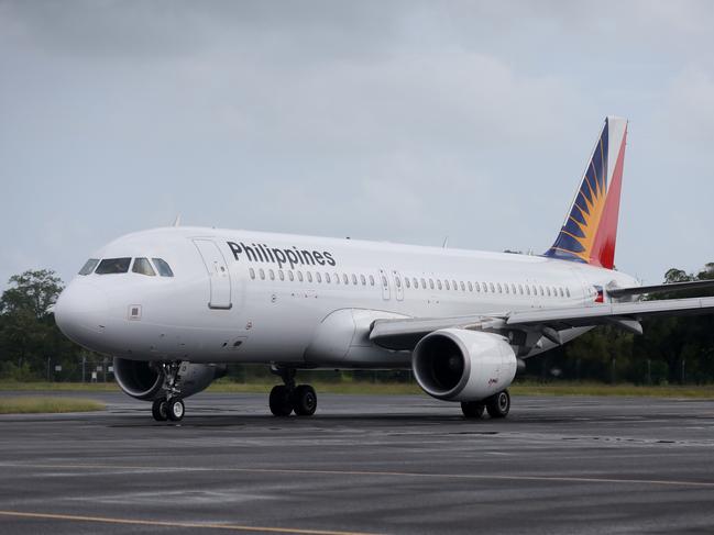 Arrival of Philippines Airlines first flight to Cairns. PICTURE: STEWART McLEAN