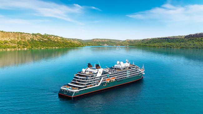 Seabourn Pursuit at Kuri Bay in the Kimberley.