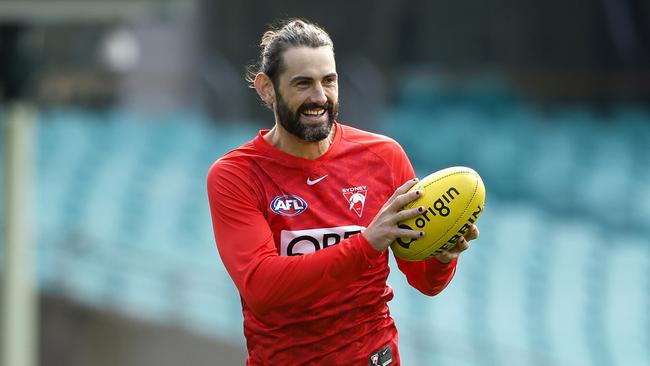 Brodie Grundy has given away 32 free kicks this year – the most in the AFL. Picture: Phil Hillyard