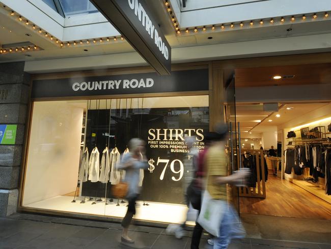 Country Road store in Collins St, Melbourne.