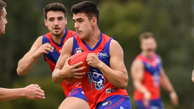 Nathan Baccega in action for Mernda. Picture: Nathan McNeill