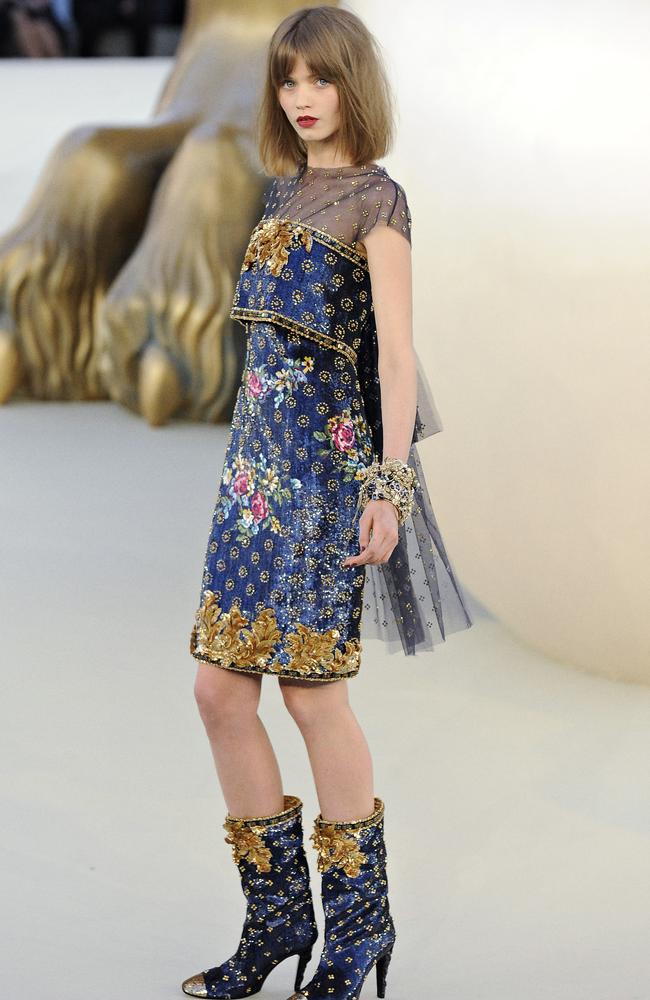 At a Chanel show in 2010. Picture: AP