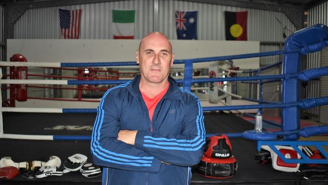 Dean Poppi. Kingdom Boxing Gym in Ingham. Photograph: Cameron Bates