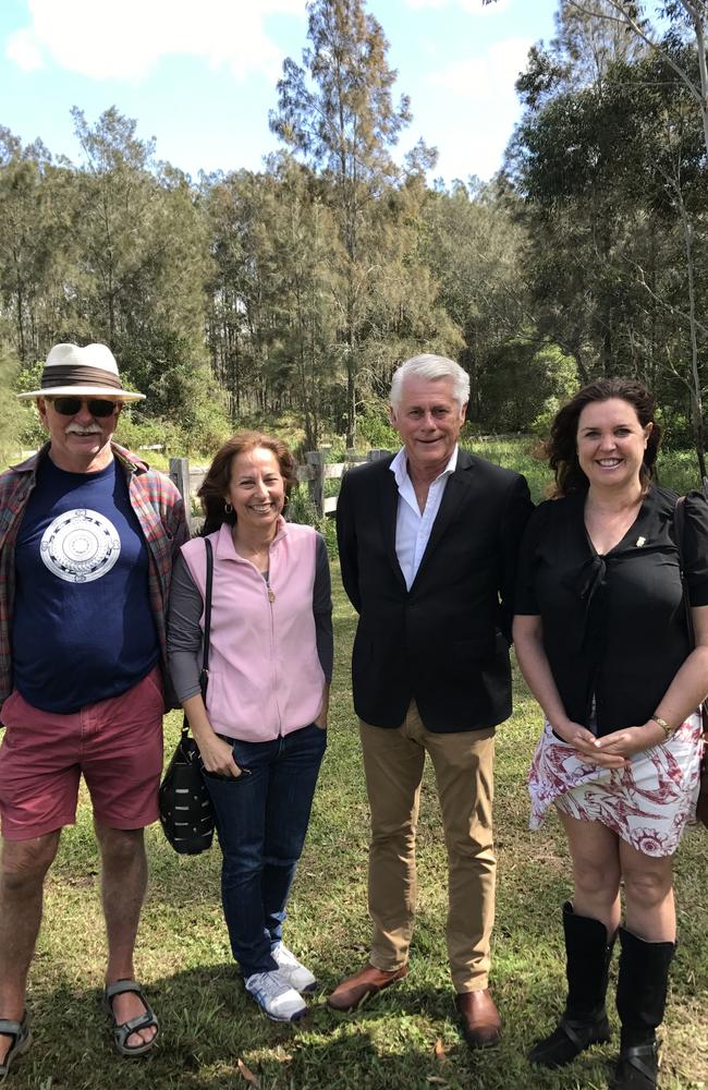 Tweed-Brunswick’s koala population has received a boost with the NSW Government purchasing 100 hectares of koala habitat in Pottsville to help secure the population. Pictured: Geoff with members of Tweed’s Team Koala (far right is president Jenny Hayes)