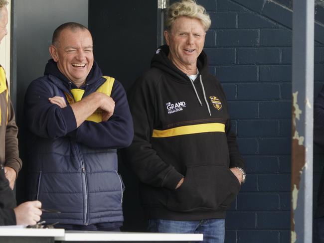 MPCA cricket Peninsula : Somerville v Heatherhill. Footy legend Dermot Brereton. Picture: Valeriu Campan