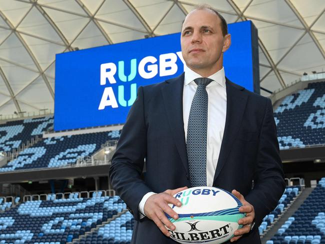 Rugby Australia CEO Phil Waugh. Picture: AFP