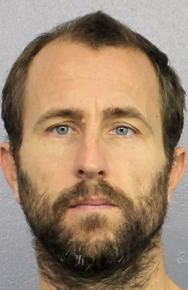 Lewis Bennett is alleged to have killed his wife Isabella Hellman while sailing on their honeymoon. Picture: Broward Sheriff's Office