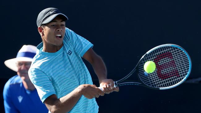 Henry Lamchinniah is a fast-improving SA talent. Picture: Tennis SA