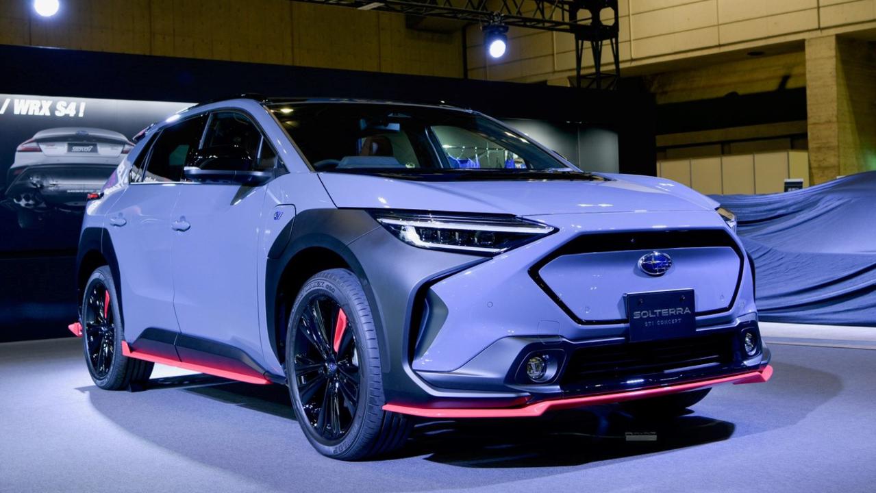 Subaru is flirting with a sporty STI version of the Solterra.