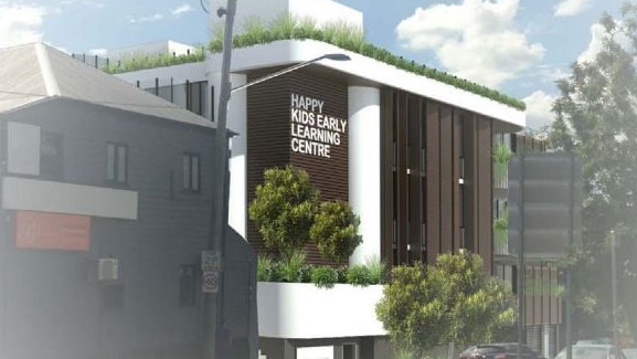 A render of the proposed three-storey childcare centre. Picture: PD Online/WIM Architects