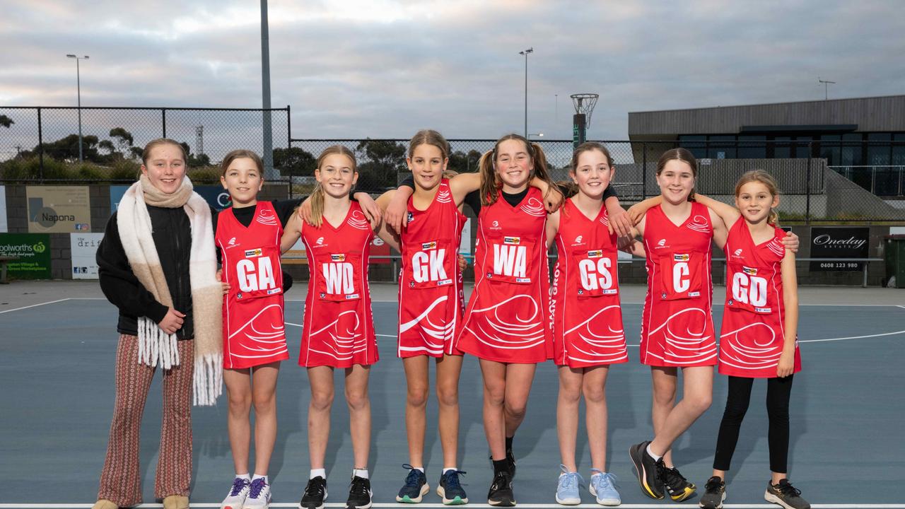 Ocean Grove under-11 netball team