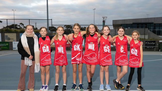 Ocean Grove under-11 netball team