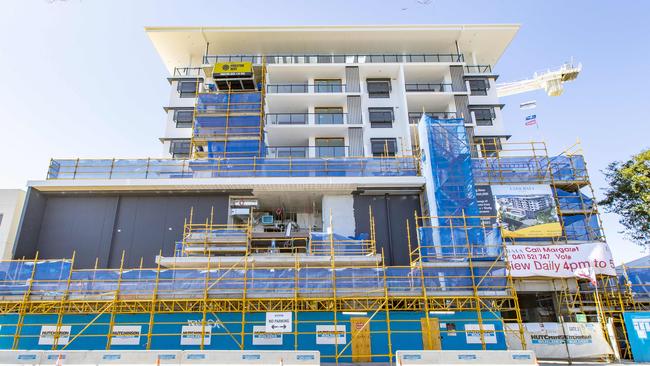 General photograph of cinema and Lato Baia apartments development in Wynnum. Picture: Richard Walker