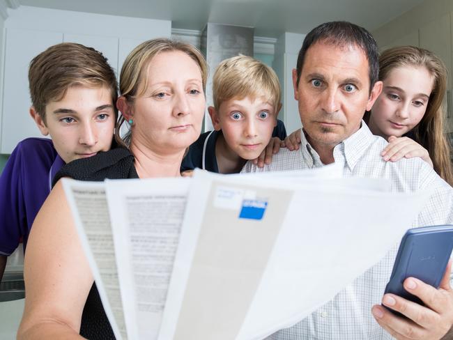 Families are already feeling the pressure from rising electricity prices. Picture: Matt Loxton