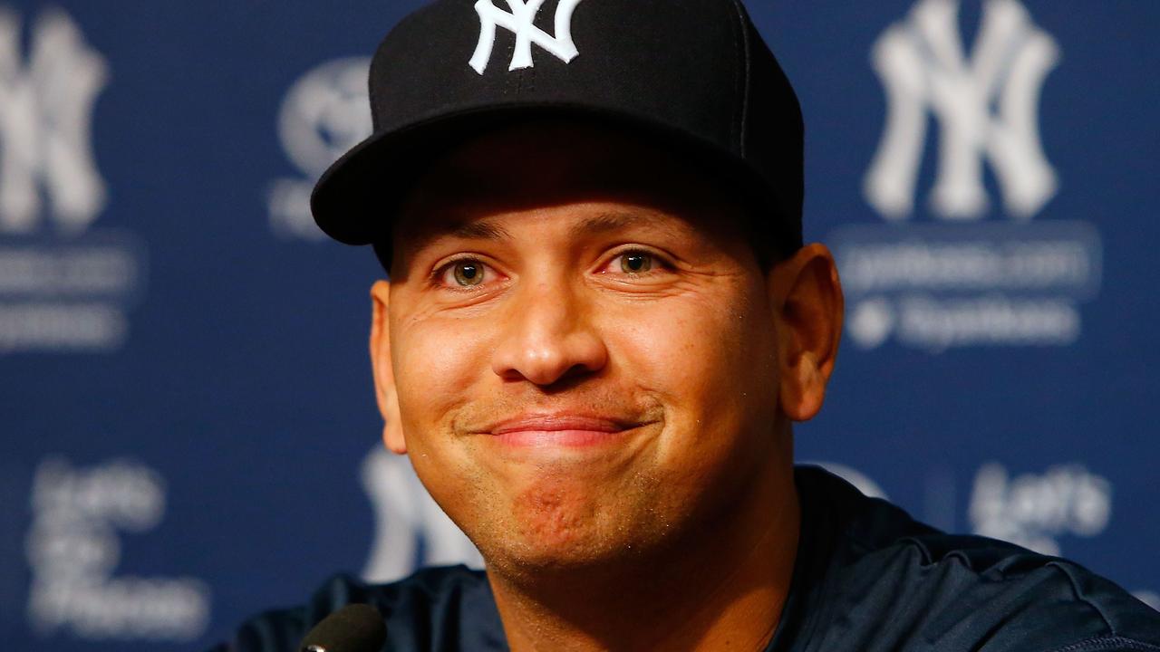 Alex Rodriguez speaks during a news conference on August 7, 2016 at Yankee Stadium in the Bronx borough of New York City. Rodriguez announced that he will play his final major league game on Friday, August 12 and then assume a position with the Yankees as a special adviser and instructor. Jim McIsaac/Getty Images/AFP