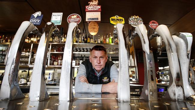 Australian Hotels Association Victorian president David Canny and owner of the Red Lion in Ballarat Picture: David Caird