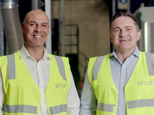 Sircel chief executive Anthony Karam with Cam Bain, Head of Major Projects and Services. Picture: Supplied.