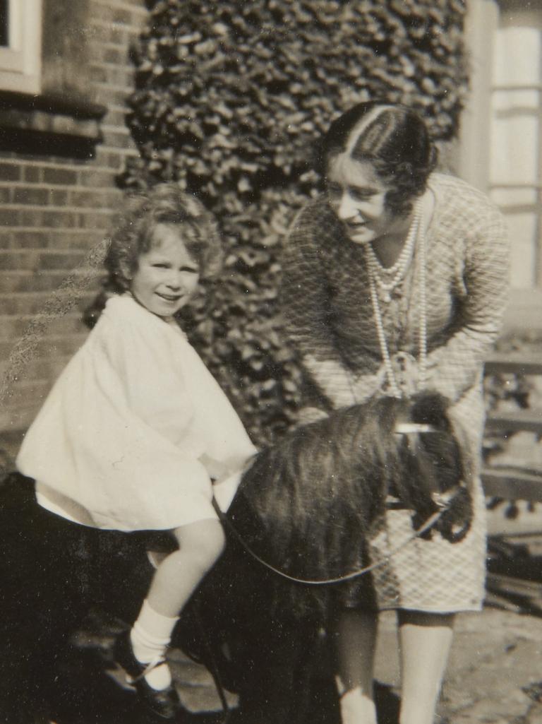 The Queen’s love of horses has been a constant throughout her life and even as a two-year-old she looked thrilled to take the reins, albeit on a toy horse. This picture from May 1928 is attributed to her father.