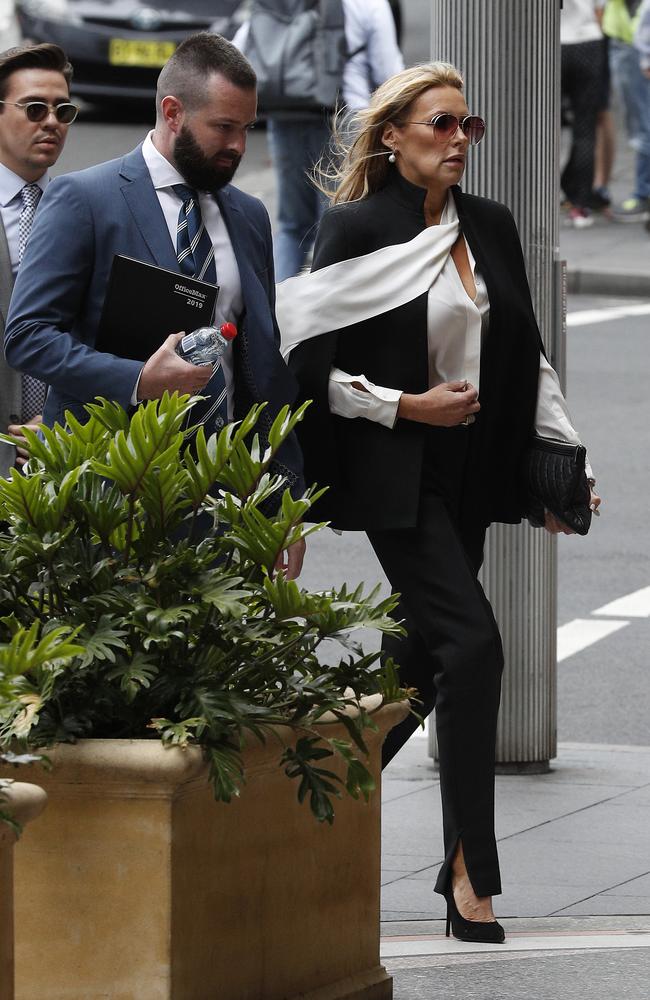 Nellie Tilley arriving at Downing Centre court.