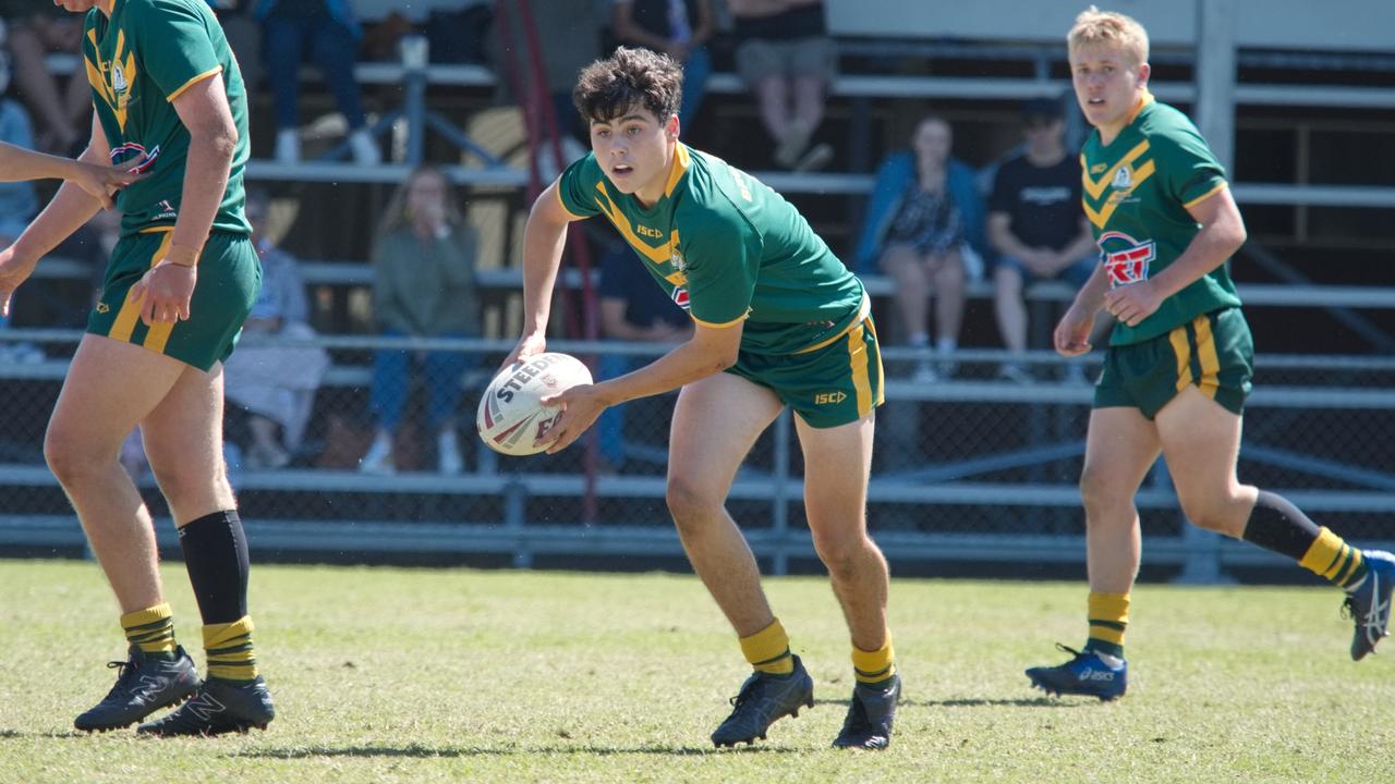 Ignatius Park College and Kirwan State High School teams take on St Brendanâ€™s College Yeppoon teams in Queensland state rugby league semi finals at Mackay on Wednesday, August 24, 2022.