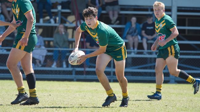Ignatius Park College and Kirwan State High School teams take on St Brendanâ€™s College Yeppoon teams in Queensland state rugby league semi finals at Mackay on Wednesday, August 24, 2022.