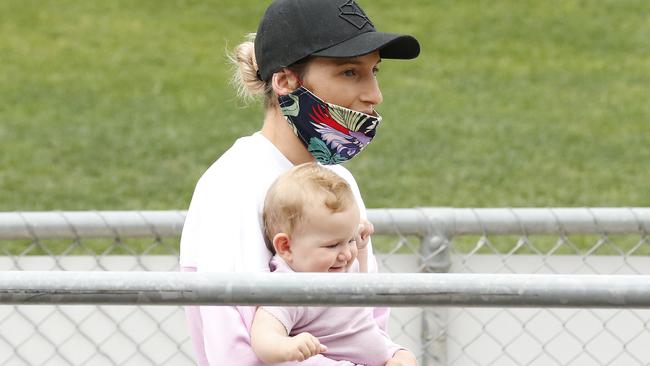 Treloar and Ravaillion were willing to be separated for the netball season so she could resume her sterling career after having a baby this year. Picture: Getty Images