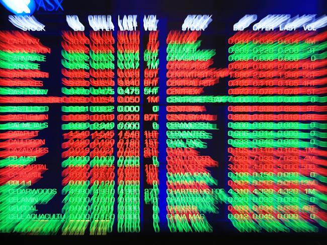 The Australian Stock Market suffered huge losses today. Images of the ASX in Bridge St, Sydney. Picture: Toby Zerna