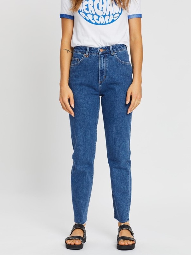 Neuw’s Lola Mom jeans are a throwback to the baggier shapes fashionable in the late 80s and early 90s. Picture: The Iconic.