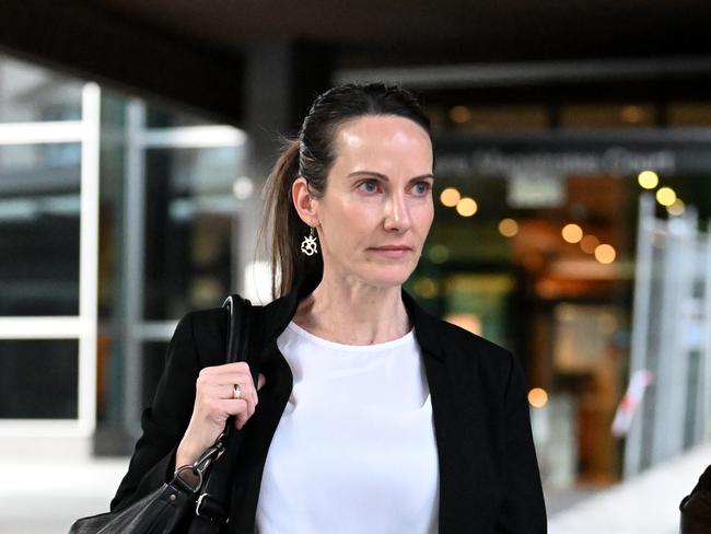 DNA bone expert Angelina Keller leaves after giving evidence to the Commission of Inquiry into Forensic DNA Testing on Tuesday. Picture: NCA NewsWire / Dan Peled