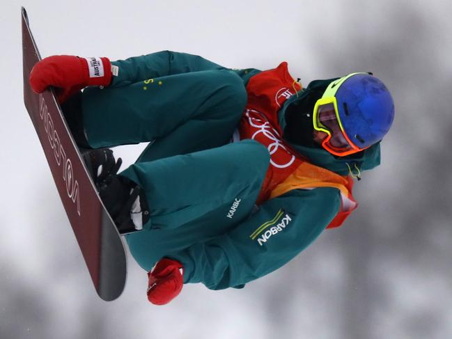 Superfly guy ... Scotty James at the PyeongChang 2018 Winter Olympics.