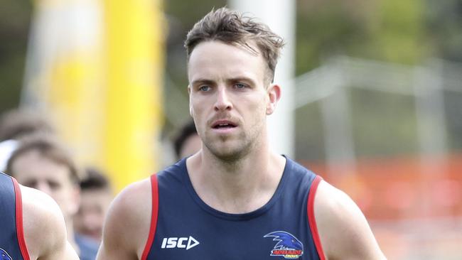 AFL - 14/11/29 - Adelaide Crows 1-4 year players return to official training at West Lakes. Will Hammill, LUke Brown and Brodie Smith Picture SARAH REED