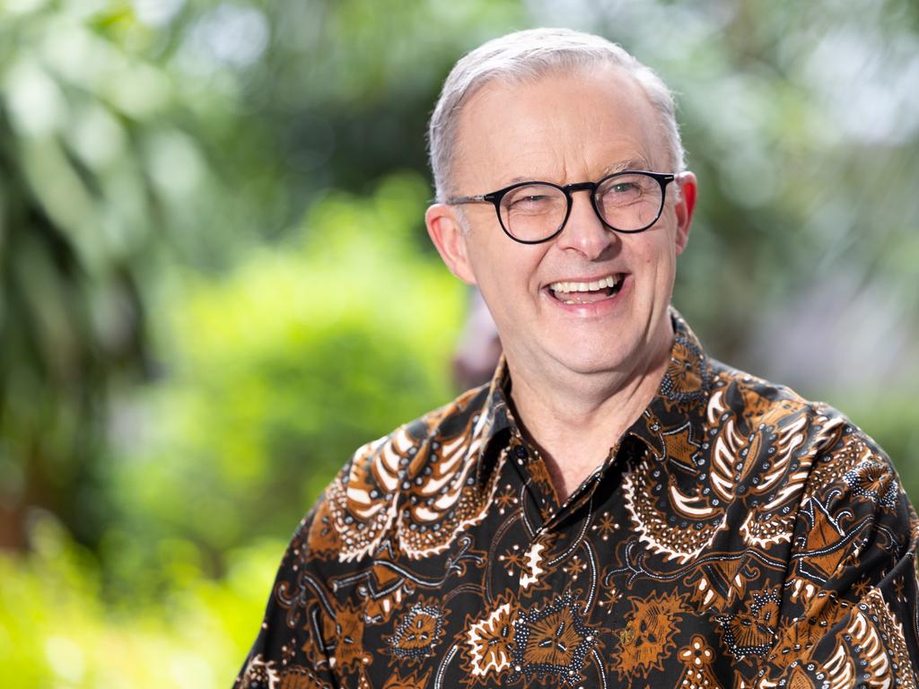 Senator Wong joined Prime Minister Anthony Albanese on a diplomatic trip to Indonesia earlier this month. Picture: AAP Image/Pool, Alex Ellinghausen