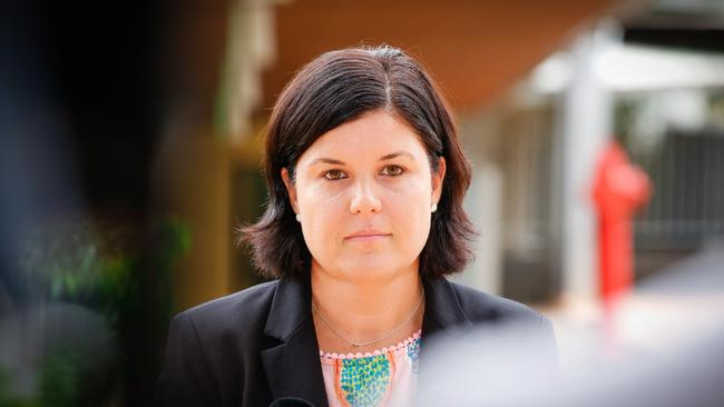 NT Health Minister Natasha Fyles has dismissed the Chamber of Commerce’s call to allow businesses to begin reopening in coming weeks. Picture: Glenn Campbell