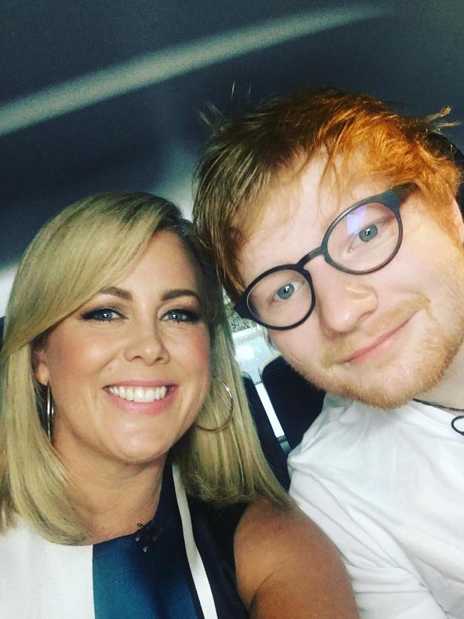 Armytage has interview some big names during her time on the show … with Ed Sheeran.