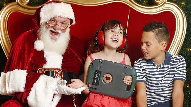 Sensitive Santa opportunities are becoming more accessible for kids with autism or sensory issues. Picture: Sam Ruttyn