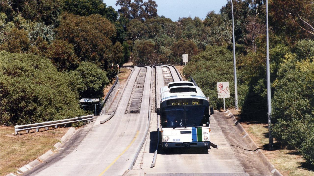 A 542 bus to Fairview Park travels in 1996. The buses were hailed as then state-of-the-art. Picture: Pat Hannagan