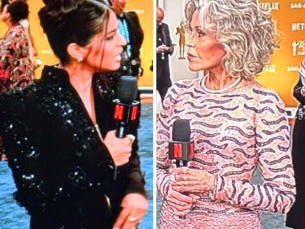 Lilly Singh and Jane Fonda's incredibly awkward SAG Awards interview is going viral.