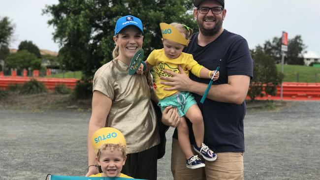 Zoe and Matt with kids Hugo and Posy.