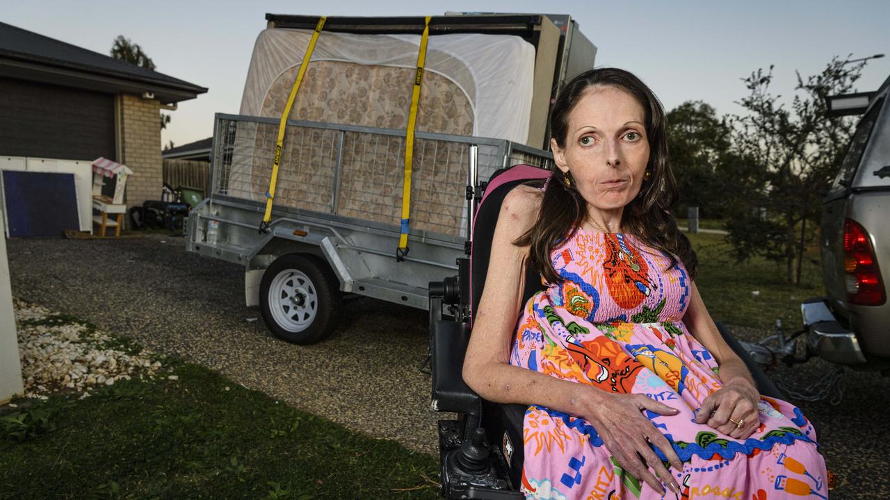 ‘Truly broken’: Mum in wheelchair evicted from Qld home by police