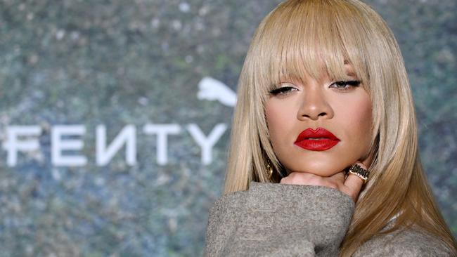 LONDON, ENGLAND - APRIL 17: Rihanna attends the FENTY x PUMA Creeper Phatty Earth Tone Launch Party at Tobacco Dock on April 17, 2024 in London, England. (Photo by Stuart C. Wilson/Getty Images)