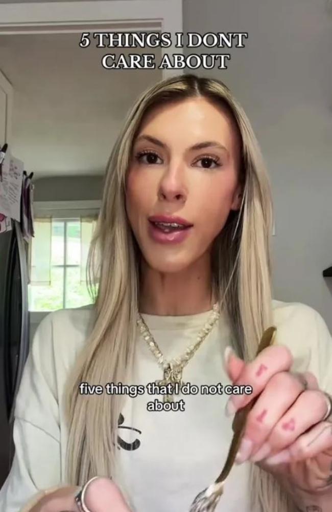 Abbey Fickley shared her unusual parenting methods on social media. Picture: tiktok.com/@abbeyfickley