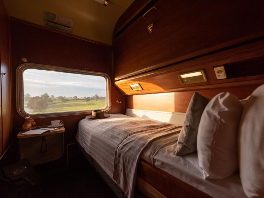 The Ghan's twin Gold cabin. Picture: Journey Beyond